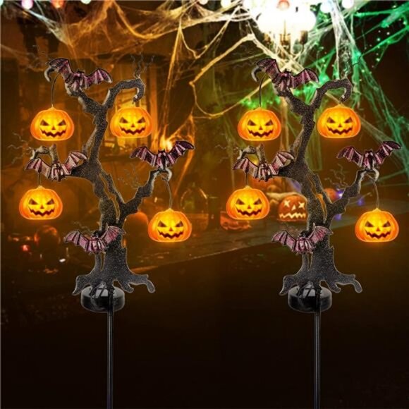 Solar Halloween Yard Decorations Outdoor LED Solar Powered...